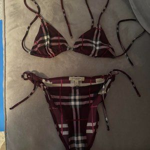 Authentic beautiful Burberry London Bikini Size XS